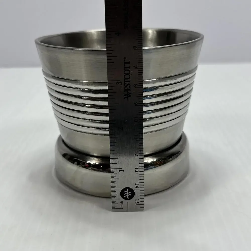 Classic Design Wine‎ Bottle Coasters Cooler Chiller Stainless Steel Heavy Base